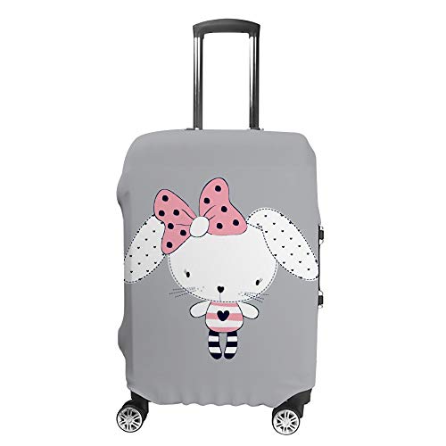 Housse de protection pour bagages motif lapin valise cabine extensible