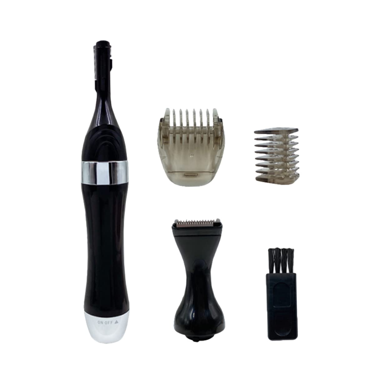 FOYTOKI Fast Hair Removal Electric Eyebrow Trimmer Men's Rechargeable Double Head Nose Body Hair