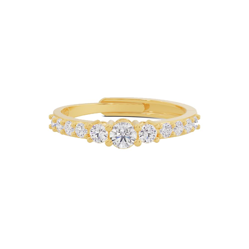 u are 925 Sterling Silver 18K Gold and Rose Gold Plated Sparkling Three-Stone Ring | Gift for Women and Girls | With Certificate of Authenticity and 925 Stamp-picture-46