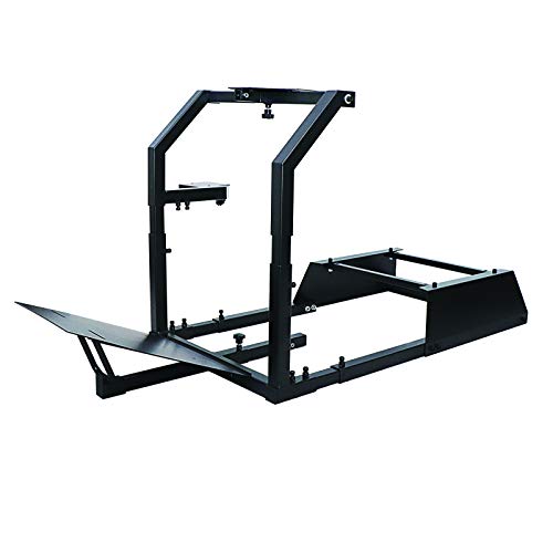 Sq. Tube Racing Steering Wheel Stand,Professional Driving Simulator Cockpit Appropriate with PS4 PS3 Xbox Logitech