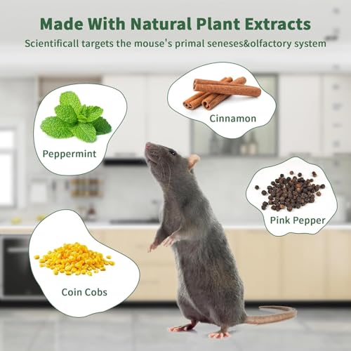 Image of Rat Repellent Rodent, Mouse, Rats, Spider, Squirrel, Pest Control Indoor & Outdoor, Natural Mouse Deterrent Replace Traps Car Home Pack of 1 (10 Tablet) Repel Mice and Rats Protect Wires in Car, No Kill Only Repels Home Garden Patio Garage Rat Controller Pills to Keep Rodents Out of Car (10-boll)