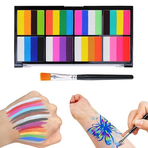 Palette de peintures pour le visage à base d'eau avec 32 teintes
