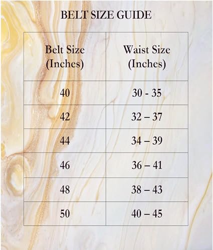 Men's Genuine Leather Belt, 40 MM Width, Tan Brown, Chrome Buckle, Designer Stitching4