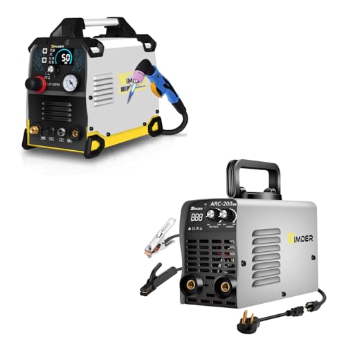 Image of SSIMDER 50Amp Non-Touch Pilot ARC Plasma Cutter CUT 50PRO & SSIMDER Mini Stick Welder 110V/220V ARC200