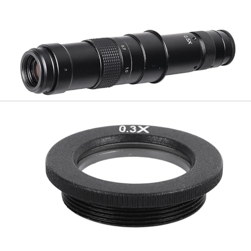 Lente objetivo para microscopio monocular 0,3X que mejora el campo visual 2