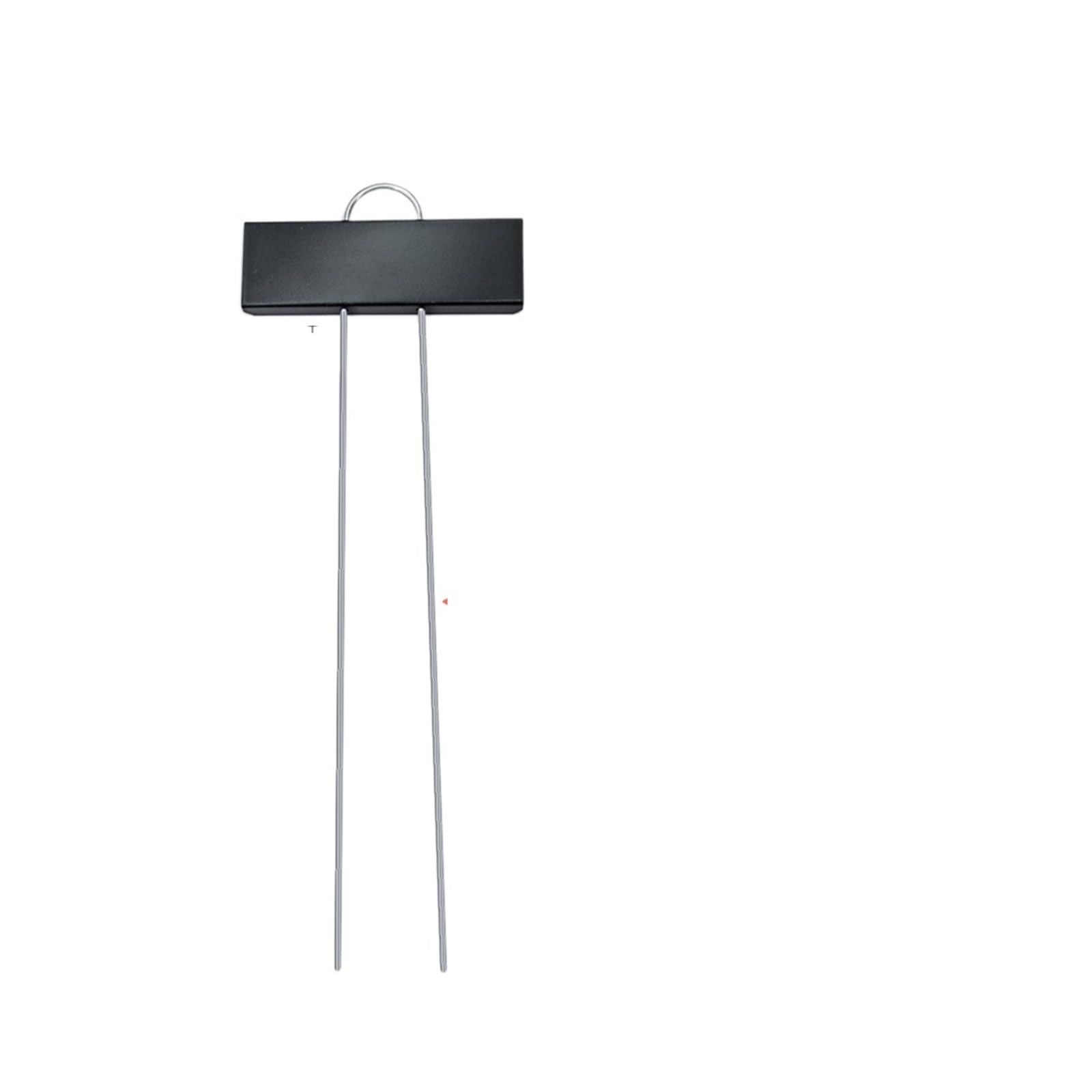 5-pakowe etykiety do zakładów metalowych typu T, 27,5 cm | Wodoodporne znaczniki roślin ze stali nierdzewnej do oznaczania sadzonek nasion w ogrodzie(Black-27.5cm)