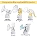 Maymom Conversion Kit Compatible with Medela Breast Pumps (Selected) to be Compatible with Avent Classic Bottles, Avant Natural PP Bottle and speCtra Wide-mouth Bottles Thread Changer; w Sealing Rings