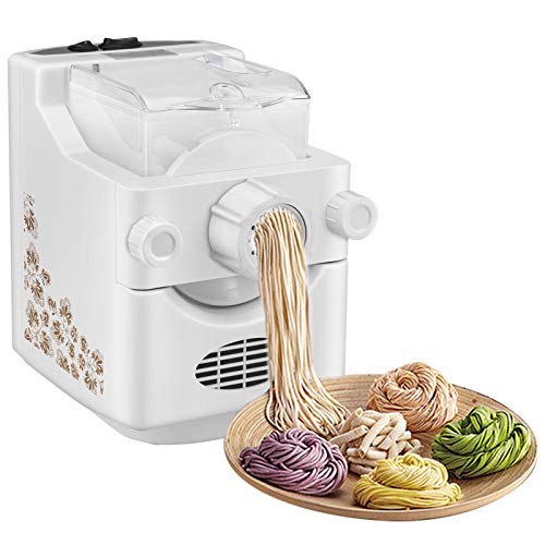 Electric Pasta and Ramen Noodle Maker Machine, Automatic Noodle Maker Machine with 9 Multi-functional Noodle and Dumpling Molds for Making Spaghetti, Macaroni, or Dumpling Wrappersï¼ˆUS STOCK)