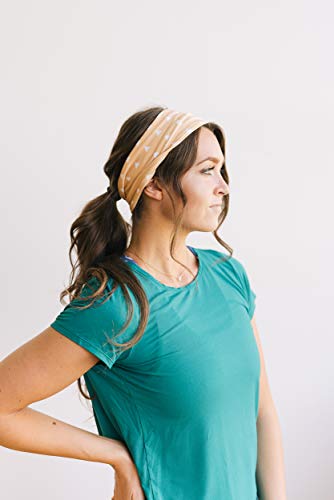 Image of Maven Thread Wide Workout Headbands for Women - Non-Slip Sweatbands for Gym, Running & Yoga