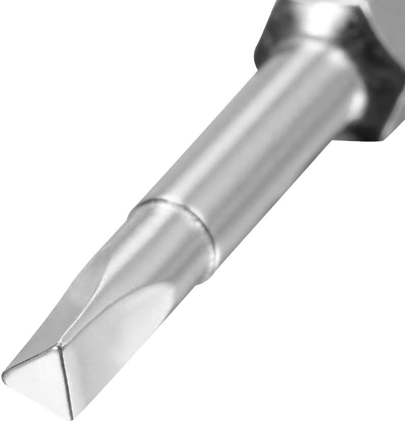 uxcell TA18/20/23/25/27/30 Triangle Screwdriver Bit Set, 1/4 Inch Hex Shank S2 Steel Magnetic 2 Inch Long Drill Bits, 6 Piece