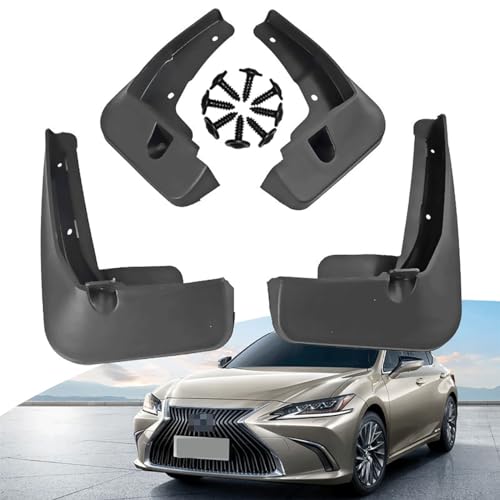 Lexus ES Mud Flaps & Guards - Front & Rear, 4 Pc, Black -  LANNITEN, LAN-ES 18