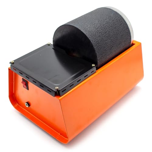 Poliermaschine Polierer, Poliertrommel Schmuck Multifunktional Metall Poliermaschine Einstellbar Rotationsgeschwindigkeit Rotary Tumbler Oberflächenpolierer 50W Mit Polierperlen Steinpoliermaschine