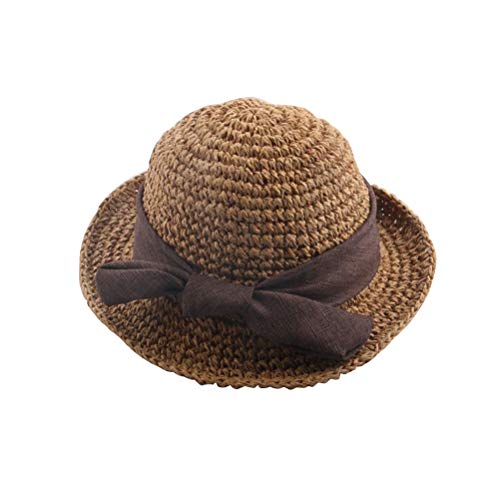 Chapéu de palha infantil TENDYCOCO chapéu de sol chapéu de verão para atividades ao ar livre