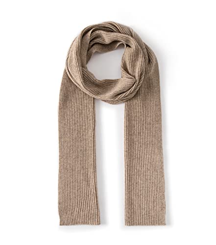 Lallier Cashmere Wool Scarf, Ultra Soft Classic Ribbed Solid Color Winter Scarf for Men and Women with Gift Box3