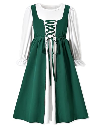 Vestido Renacentista Princesa Medieval para Niñas 6-7 Años miniatura 1