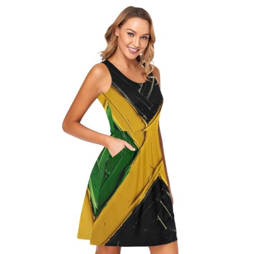 Robe d'été sans manches avec poches pour femme fini les mains encombrées