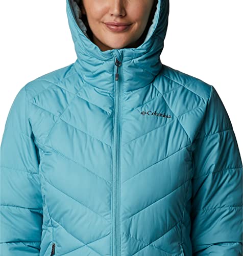 Image of Columbia Women's Omni-Heat Reflective Heavenly Hooded Hiking & Trekking Down Standard Length Jacket