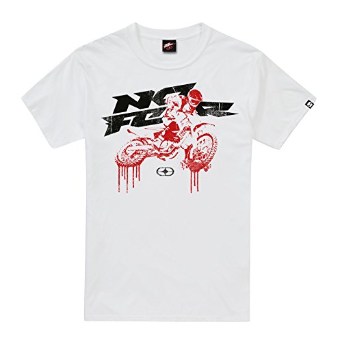 Image of No Fear Men's Tyre Drips T-Shirt, White, Medium