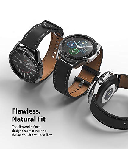 Image of Ringke Bezel Styling for Galaxy Watch 3 45mm Bezel Ring Adhesive Cover Anti Scratch Stainless Steel Protection for Galaxy Watch 3 45mm Accessory - Black [45-03]