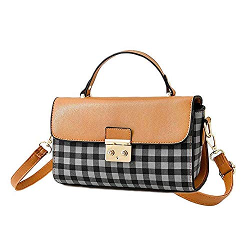 Sac à bandoulière en cuir PU pour femme petit sac carré bicolore