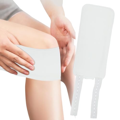 Paquete de aceite de ricino orgánico | Paquete de aceite de ricino para almohadillas de compresión | Envoltura de piernas con paquete de aceite de ricino impermeable, envolturas suaves de Moxeupon
