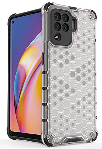 Image of Glasgow | for Oppo A94 Stylish Look Pattern Back Case Cover for Oppo A94 - Transparent