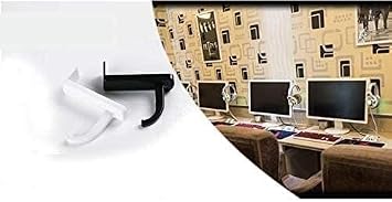 Black Headphone Holder Portable Size Headphones Stand Universal,Headphone Head Set Hanger Wall Hook PC Monitor Earphone Stand Rack Holder Rack,Headphones, Earbuds and Accessories,Accessories