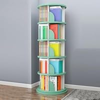 Amazon｜ZEOPLE 本棚 回転式本棚 3段/4段/5段 大容量 直径50 CM スリム