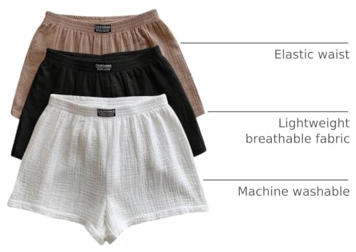 Image of SOLY HUX Women's Summer Shorts 3 Packs Casual Comfy Shorts Sets