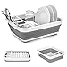 Collapsible Drying Dish Storage Rack Portable Dinnerware Organizer - Space Saving Kitchen