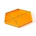 Becko US Stackable Puzzle Sorting Trays Jigsaw Sorters with Lid Puzzle Accessory for Puzzles Up to 1500 Pieces, 8 Hexagonal Trays in White & Orange