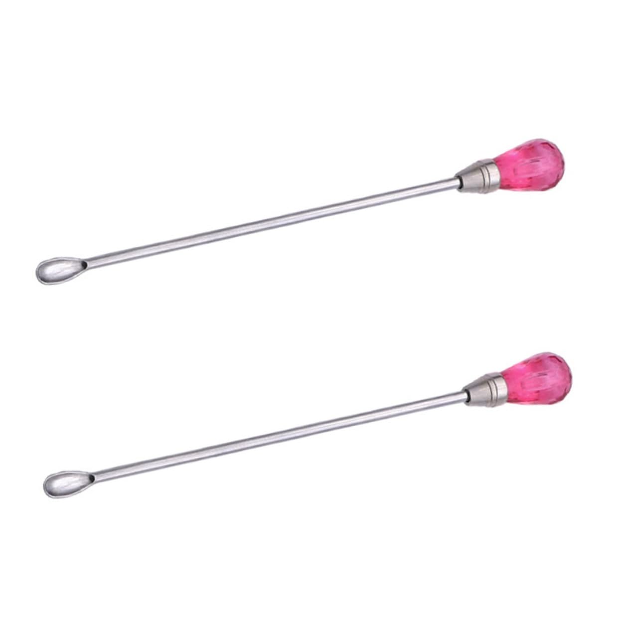 KALLORY 2Pcs Wax Seal Stirring Rods Durable Melting Sticks for Sealing Wax Long Handles for Heat Protection for Crafting Present Wrapping and Envelope Sealing