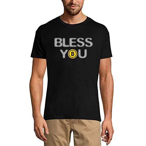 Men's Graphic T-Shirt Bitcoin Bless You - BTC HODL Shirt - Crypto Idea Eco-Friendly Limited Edition Short Sleeve