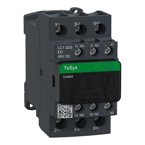 Jjhqokyna One Color Tesys D Series Three-Pole Ac Contactor Dc Coil 25A 48Vdc; Lc1d25ed