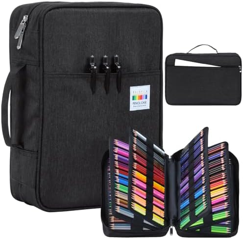 Astuccio JAKAGO Per 220 Matite - Grande Capacità, Impermeabile, Multistrato Per Artisti E Studenti - Foto 7