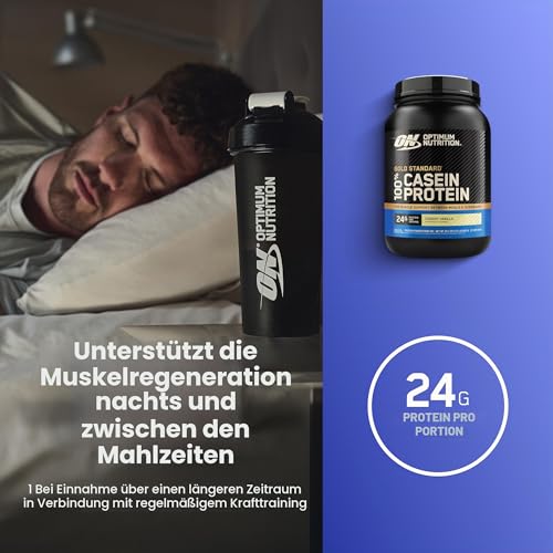Optimum Nutrition Gold Standard 100% Casein Proteinpulver, Geschmack Creamy Vanilla, 924g, 28 Portionen