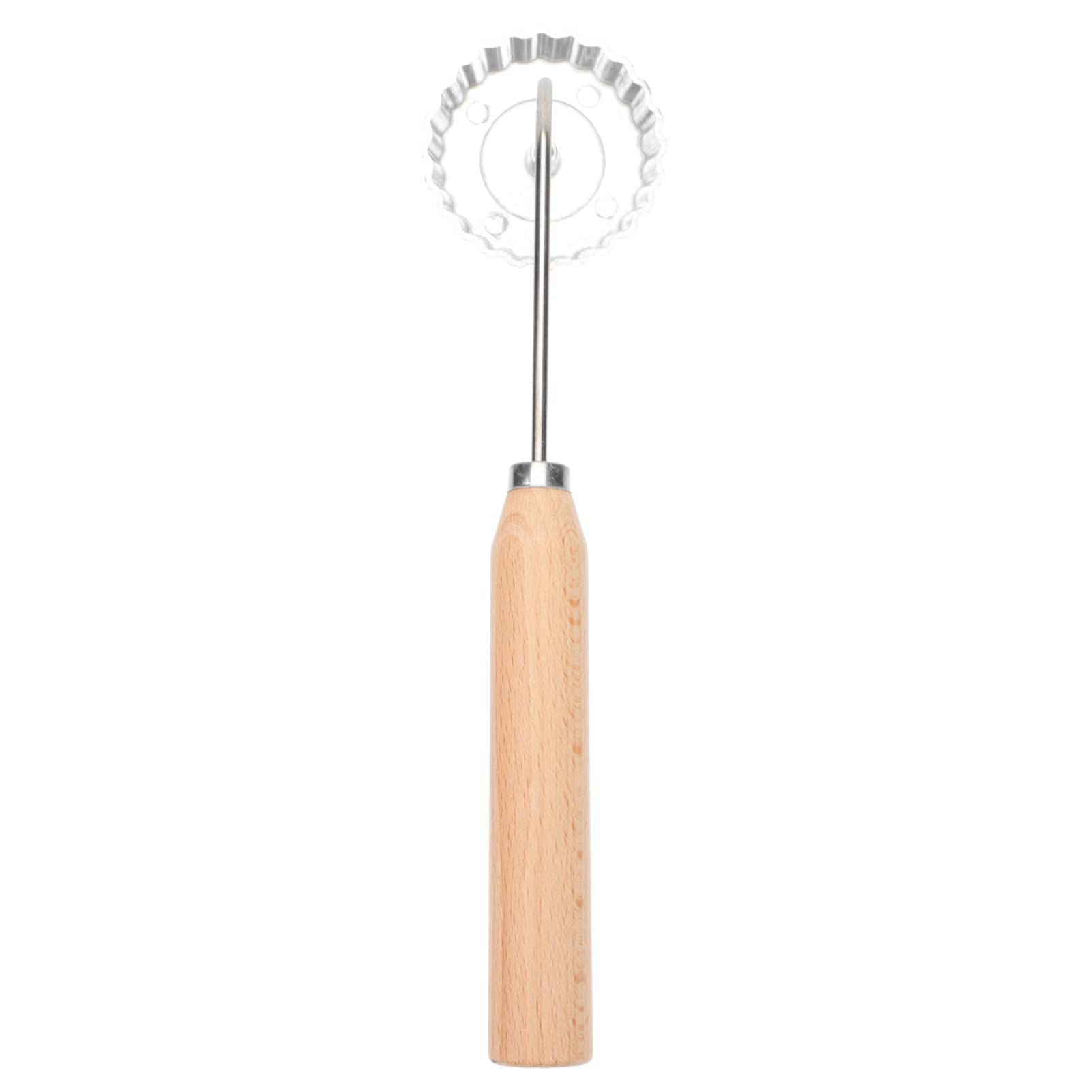 Cabilock Dough Fried Mold Aluminum Alloy Non-stick Frying Mold Wooden Handle Easy to Use Kitchen Snack Tool