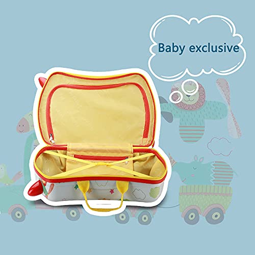 image for NC Kids Trolley Case, Ride-On Suitcase 2 in 1 Kid Luggage Organizer Wa