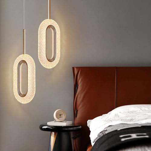 Lámpara colgante creativa de dos cabezales e iluminación interior LED 5