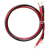 Renogy 5Ft 4AWG Cables for 3/8 in Lugs, 5Ft 4AWG, Connect Battery and Inverter