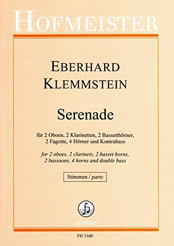 Serenade / Stimmen: Stimmen, Oboe, Klarinette, Bassetthorn, Fagott, Horn, Kontrabass / schwer