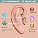 Pesine Zunis Acupressure Slimming Earrings, Acupressure Slimming Earrings, Non Piercing Acupressure Slimming Earrings, Ear Clips for Women Stress Relief Earrings (Silver,3 PCS)