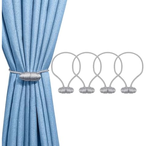 Tifanso Gray Magnetic Curtain Tiebacks Cover