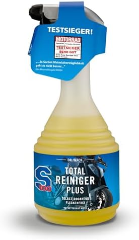 Dr. Wack - S100 Total Reiniger Plus 750 ml - Effektiver Motorrad-Reiniger mit Gel-Formel - Schonende Reinigung von Verschmutzungen - Hohe Ergiebigkeit & Reinigungskraft - Hochwerti