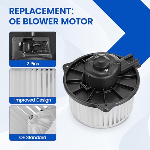 Image of HVAC Blower Motor 700057 Compatible with Toyota Corolla 2003-2008, Matrix 2003-2007 for 87103-02070, 87103-02370, 8710302050, 615-50187 A /C Blower Motor Assembly