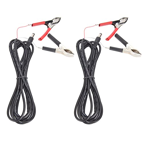 Cable CC macho a pinza de cocodrilo para iluminar campings y furgonetas con luces de 12V 24V