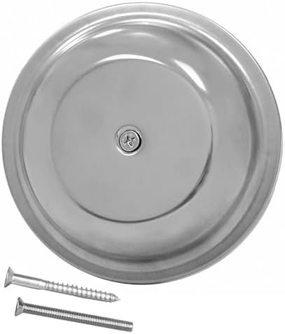 4 24 GA Stainless Steel DOME Cover Plate With Screw