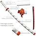 Demon Slayer Sword for Cosplay with Belt Holder Stand, 41 inches (Rengoku Kyoujurou)