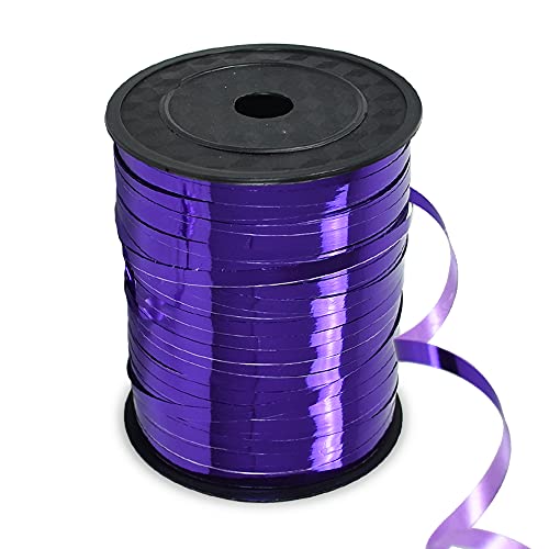 TONIFUL Curling Ribbon-Balloon Ribbon(500 Yards)-Balloon String for Art&Craft Decor,Gift Wrapping,Ribbons and Bows for Birthday Gifts (Purple)