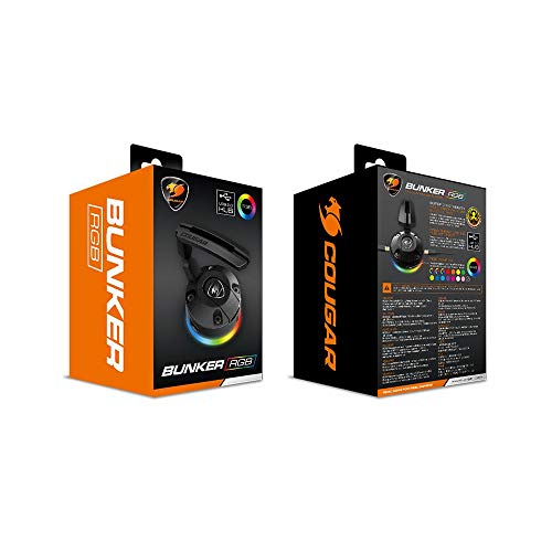 Cougar Gaming supporto cavo mouse Gamer Bunker RGB con ventosa nera - Mouse gaming - Immagine 4